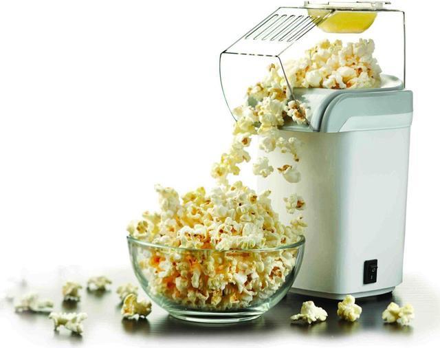 Kitchen Gourmet White 1200W Popcorn Machine Hot Air Popcorn Popper