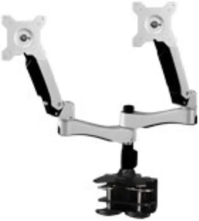 Alt view image 4 of 8 - Amer AMR2AC Articulating Dual Monitor Mount - 15" to 27" Monitors