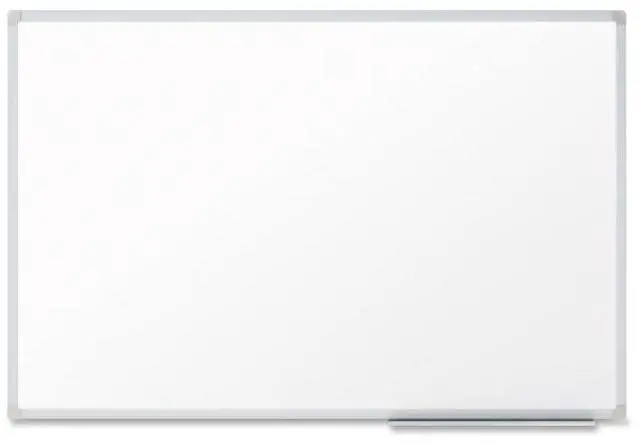 Alt view image 2 of 20 - Mead Dry-erase Board w/Marker Tray, Aluminum - MEA85358