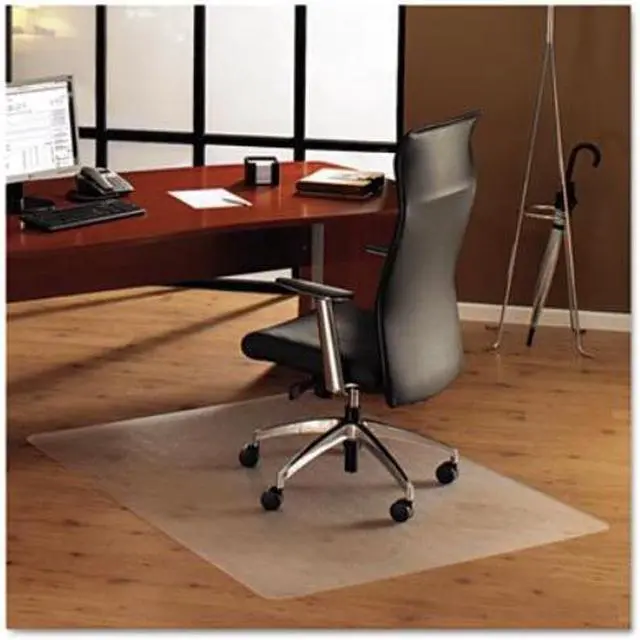 Alt view image 3 of 20 - Floortex Cleartex Ultimat Polycarbonate Chair Mat for Hard Floors 48 x 53 Clear