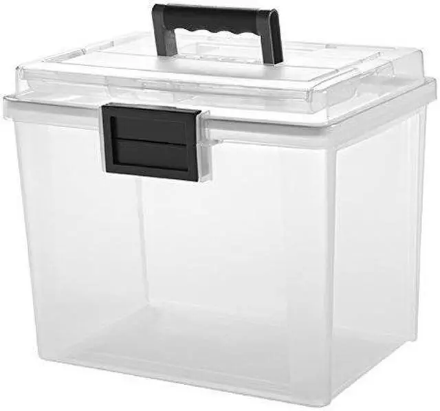 Alt view image 2 of 20 - IRIS USA, Inc Weather Tight Portable File Box 19Qt 11.5x10.4"x13.8" CL 110350