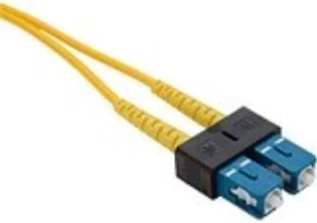 Main image of 7 Meter Fiber Optic Patch Cable, LC-SC, 9/125 Singlemode Duplex, PVC OFNR Jacket, Yellow