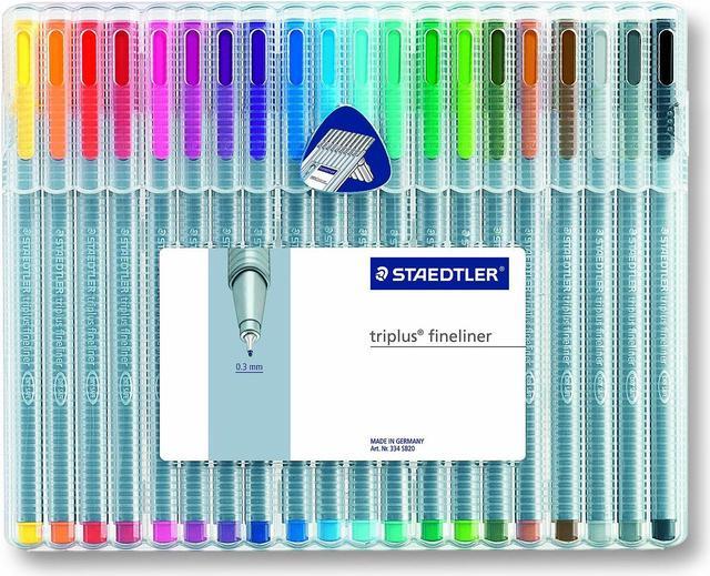 Staedtler triplus Fineliner Marker Super Fine Water-Based 20 Color