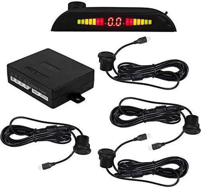 Alt view image 2 of 7 - iBeam by Metra TE-4PSKRUB Universal Rubber Bumper Sensor Rear Parking Assist Kit