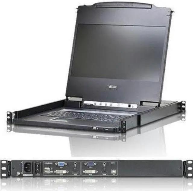 Main image of ATEN CL6700MW 17" wideScreen Full HD LCD console support DVI,HDMI,VGA