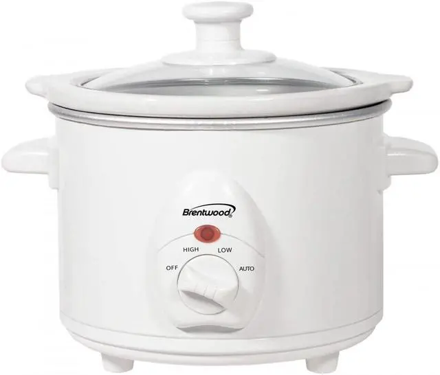Alt view image 2 of 9 - Brentwood SC-115W White 1.5 Qt. 1.5 Quart Slow Cooker