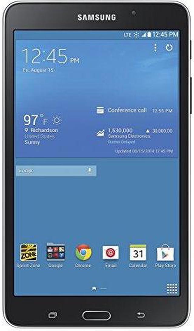 Disminución diente Organizar Samsung Galaxy Tab 4 SM-T237P 16 GB Tablet - 7" - Wireless LAN - Sprint -  4G - 1.20 GHz - Ebony Black Tablets - Newegg.com