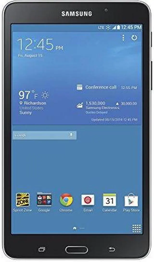 Alt view image 2 of 8 - Samsung Galaxy Tab 4 SM-T237P 16 GB Tablet - 7" - Wireless LAN - Sprint - 4G - 1.20 GHz - Ebony Black