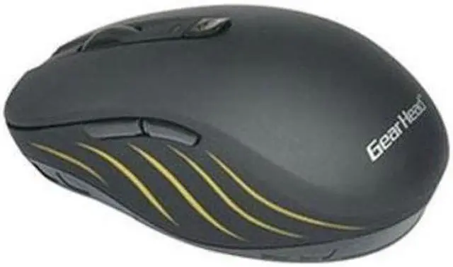 Alt view image 2 of 14 - GEAR HEAD BT9750BLK Black 6 Buttons 1 x Wheel Bluetooth Wireless Optical Mouse
