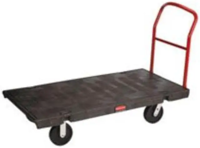 Main image of Rubbermaid Commercial  4441BLA Platform Truck, 2000-lb Cap, 24w x 48d x 7h, Black