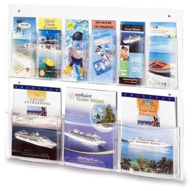 Alt view image 5 of 16 - Safco Clear2c Magazine/Pamphlet Display 5666CL