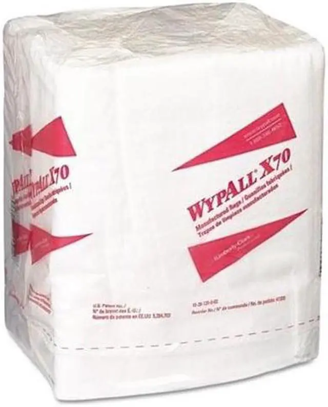 Alt view image 12 of 16 - C-Wypall X70 Rag Rplmt Hydro Wpr 1/4Fld Whi 12/
