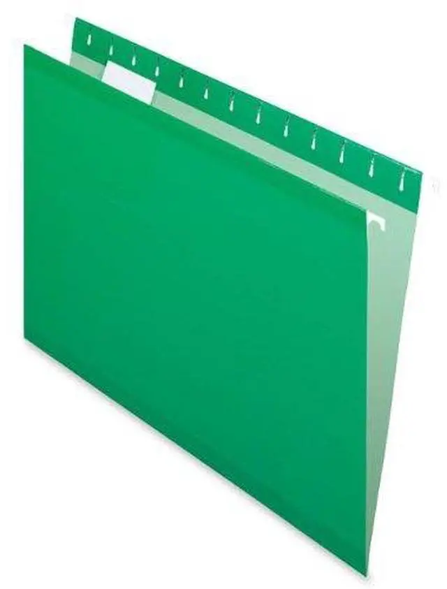 Alt view image 3 of 15 - Tops Pendaflex 415215BGR Reinforced Hanging Folders  Kraft  Letter  Bright Green  25/Box