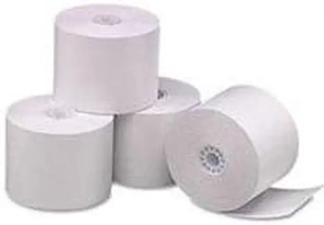 Alt view image 2 of 4 - PM Company 05212 Single Ply Thermal Cash Register/POS Rolls, 2 1/4" x 165 ft., White, 6/Pack, 1 Pack