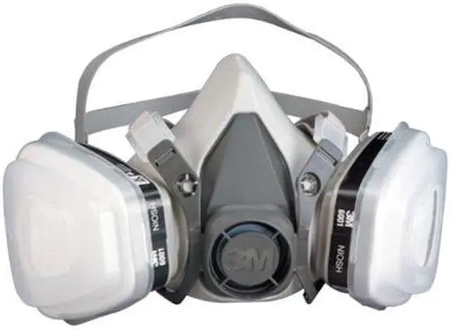 Alt view image 3 of 20 - Dual Cartridge Respirator Assembly 52P71, Organic Vapor/P95, Medium