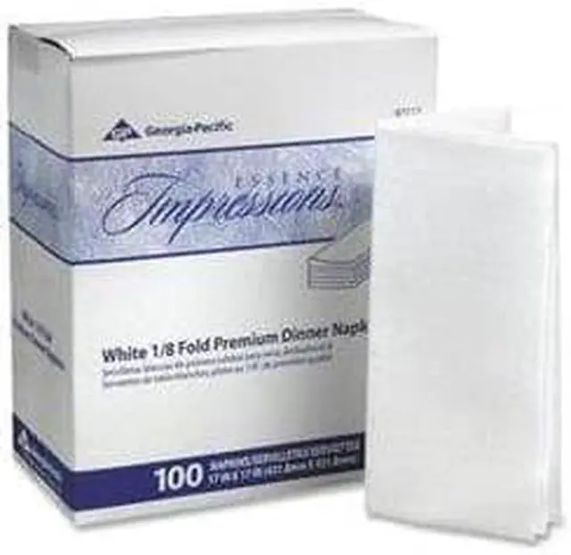 Alt view image 2 of 7 - Georgia-Pacific Essence Impression Dinner Napkin 4 BX/CT