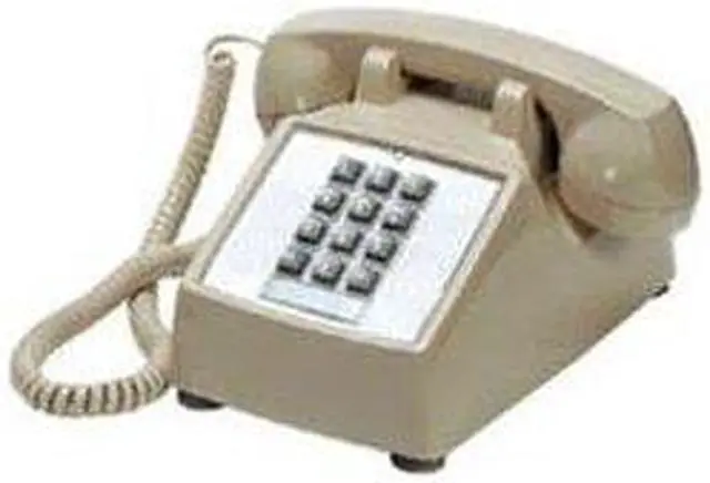 Alt view image 2 of 5 - ITT 2500-V-BG Desk Phone with Ringer Volume Control - Beige