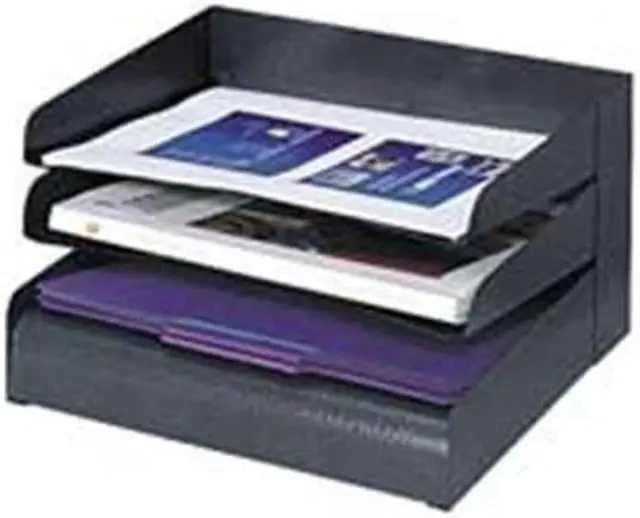 Alt view image 3 of 12 - Safco Steel Desk Tray Sorter 8-Tier 2"x9-1/2"x17-3/4" BK 3129BL - OEM