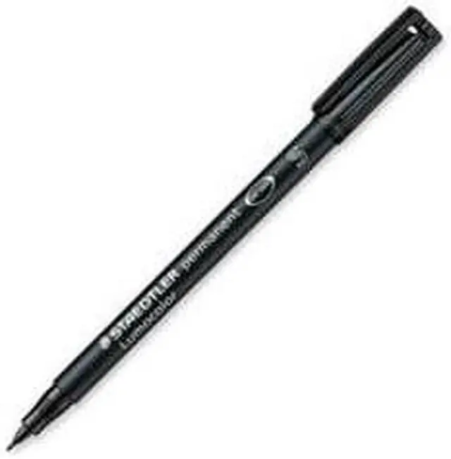 Alt view image 5 of 9 - Staedtler Fiber Tip Marker Permanent Superfine Black 3139