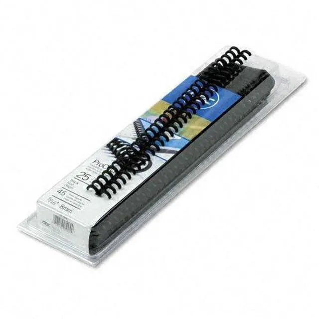 Main image of Swingline ProClick Easy Edit Spines 5/16" Diameter 45 Sheet Capacity Black 25/Pack 2515662