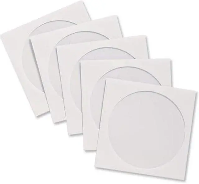 Alt view image 2 of 5 - CD/DVD Window Envelopes 5"x5" 100/BX White