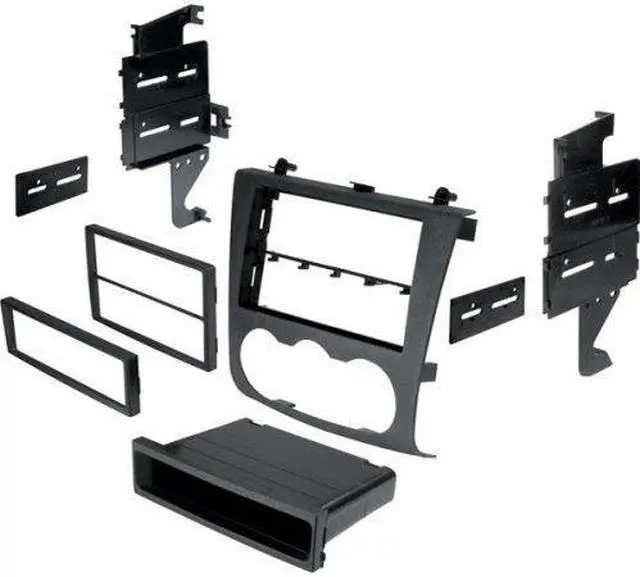 Alt view image 3 of 11 - American International 2007-2013 Nissan Single/Double DIN Black Stereo Dash Kit with Pocket
