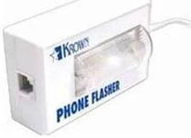 Alt view image 4 of 6 - Computty KRN-PF200 Krown Phone Visual Flasher Great For Hearing Impaired White