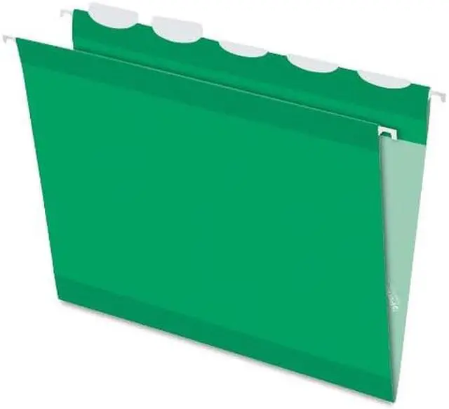 Alt view image 5 of 20 - Tops Pendaflex 42626 Ready-Tab Reinforced Hanging Folders  1/5 Tab  Letter  Bright Green  25 per Box