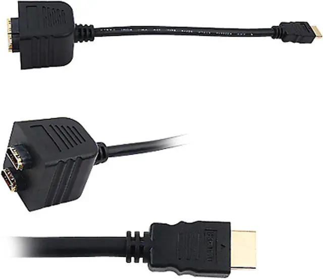 Alt view image 8 of 10 - New Pyle Phdmmf3 Hdmi Male/2 Female Splitter Cable