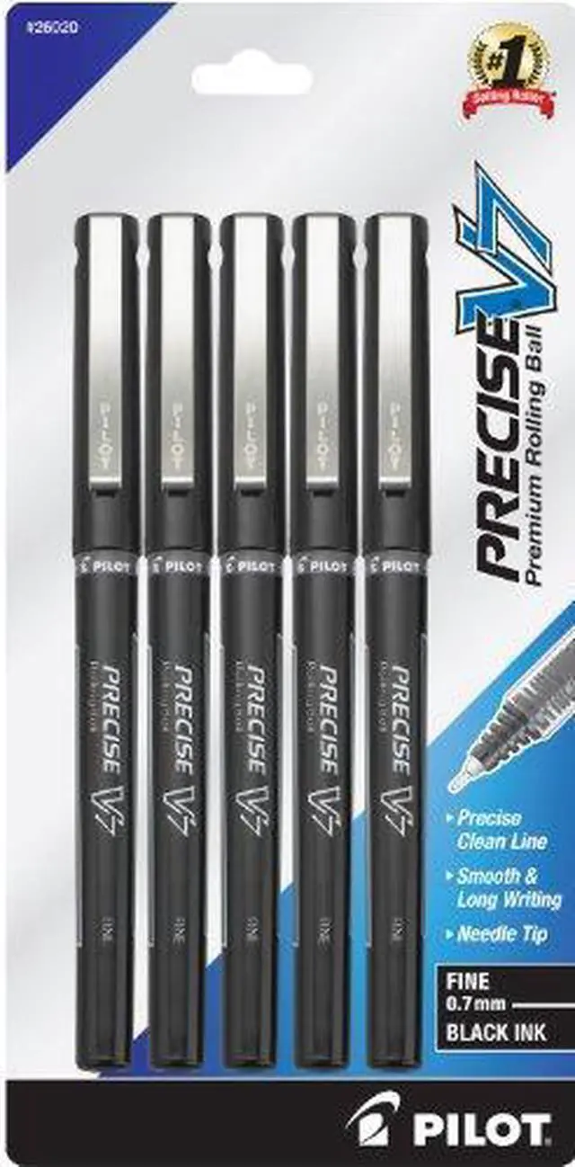 Main image of Pilot Roller Ball Pen Nonrefillable Fine 5/PK Black 26020