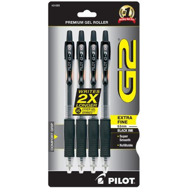 Pilot G2 Gel Ink Refills – Bold 1.0mm – 2-Pack For Rolling Ball Pens