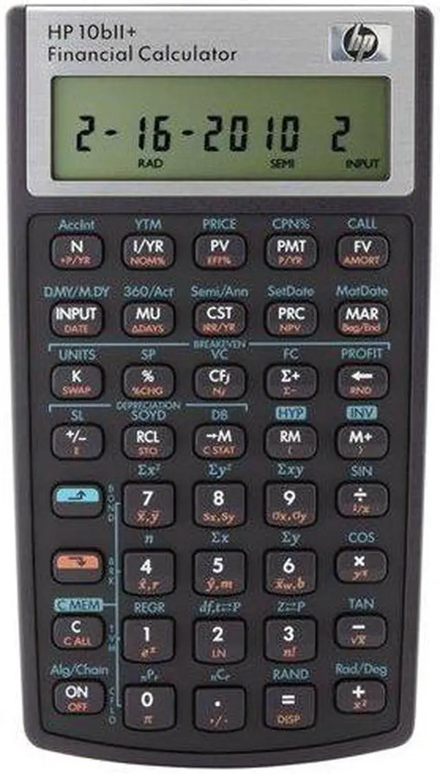 Alt view image 3 of 6 - HP Calculators NW239AA#ABA Hp 10bii+ financial calculator