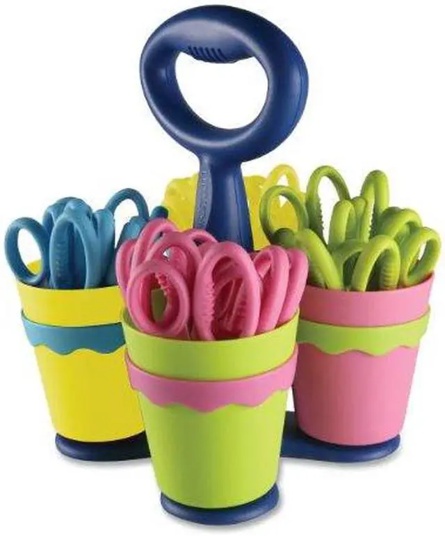 Alt view image 4 of 16 - Westcott School Scissor Caddy and 24 Kids Scissors With Microban 5" Blunt 14756