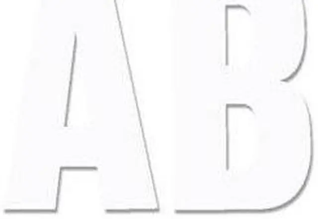 Alt view image 3 of 10 - Chartpak CHA01016 Vinyl Numbers-Letters- .50in.- White