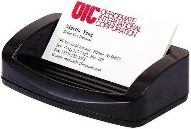 Alt view image 2 of 15 - OFFICEMATE 22332 Business Card/Clip Holder