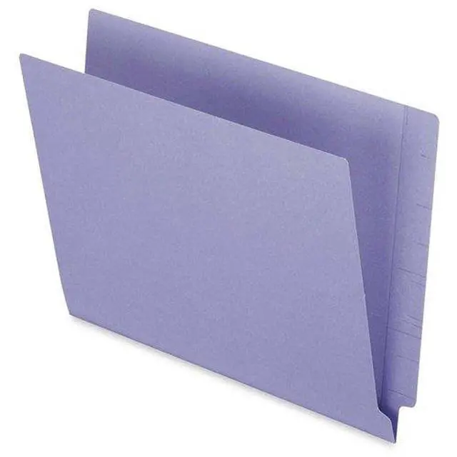 Alt view image 3 of 9 - Tops Pendaflex H110DPR Reinforced Two-Ply Folders  Straight Cut  End Tab  Letter  Purple  100/Box