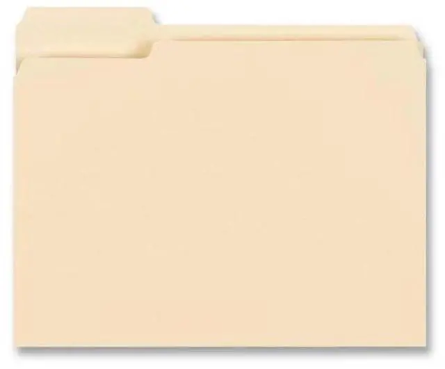 Alt view image 2 of 8 - Business Source File Folder 1/3 Cut Left Tab 1-Ply 3/4" Exp. Ltr 100/BX MLA