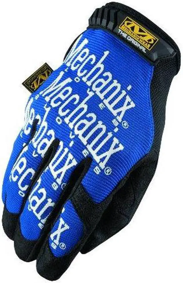 Alt view image 3 of 14 - Mechanix Wear The Original Work Gloves Blue/Black Large MG03010