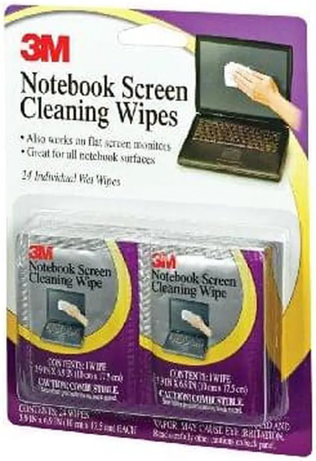 Alt view image 4 of 20 - 3M Notebook Screen Cleaning Wipes - 6 PK/BX