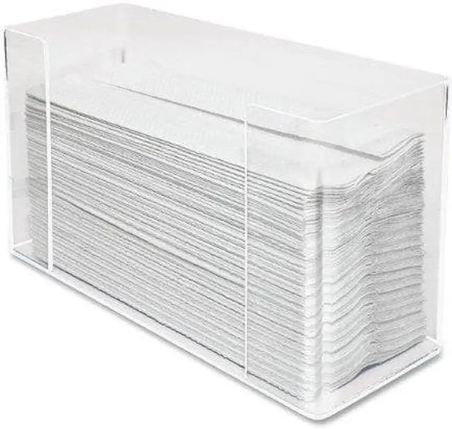 Alt view image 2 of 13 - Kantek KTKAH190 C-Fold-Multifold Towel Dispenser- 11-.50in.4-.13in.x6-.75in.- Clear