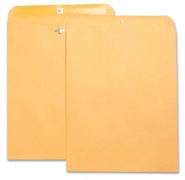 Alt view image 3 of 9 - Business Source Hvy-duty Clasp Envelopes 11-1/2"x14-1/2" 100/BX Brown Kraft