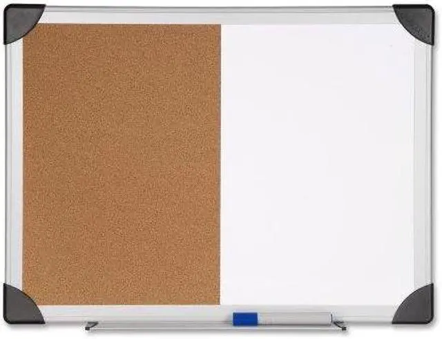 Main image of Lorell Combo Board Dry-Erase/Cork 24"x36" Aluminum Frame 19291