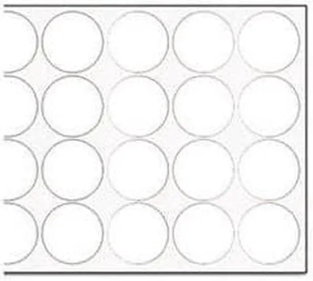 Alt view image 2 of 6 - MasterVision Interchangeable Magnetic Characters, Circles, White, 3/4" Dia., 20/Pack