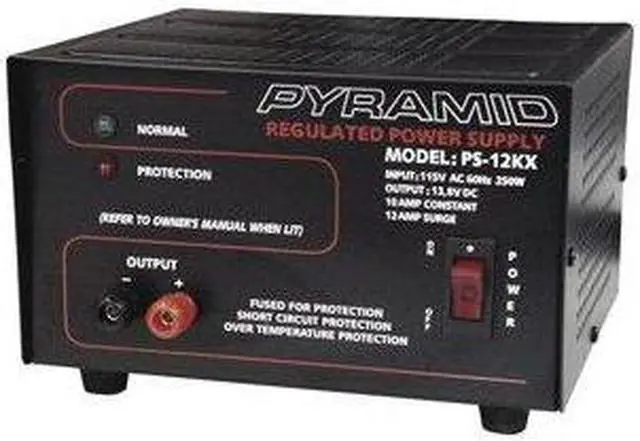 Alt view image 2 of 4 - Pyramid PS12KX 10-amp 13.8-volt Power Supply