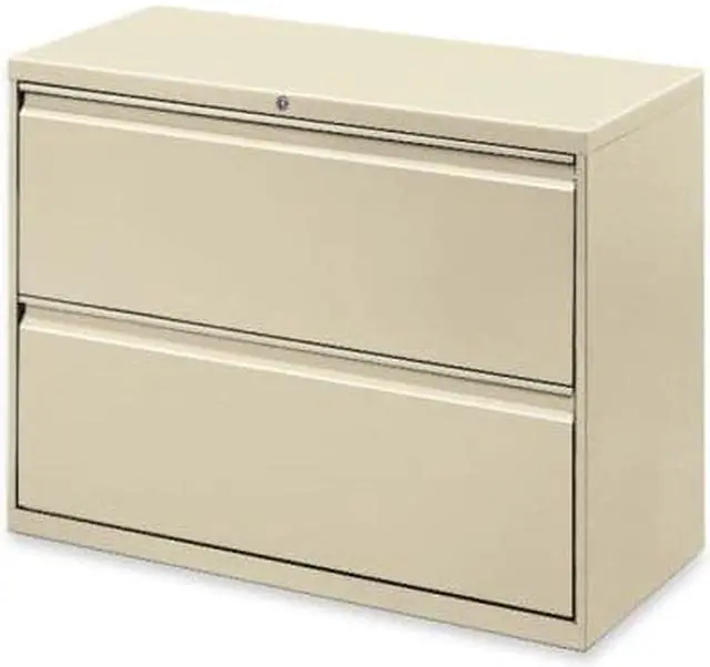 Alt view image 2 of 11 - Lorell Lateral File 2-Drawer 36"x18-5/8"x28" Putty 60447