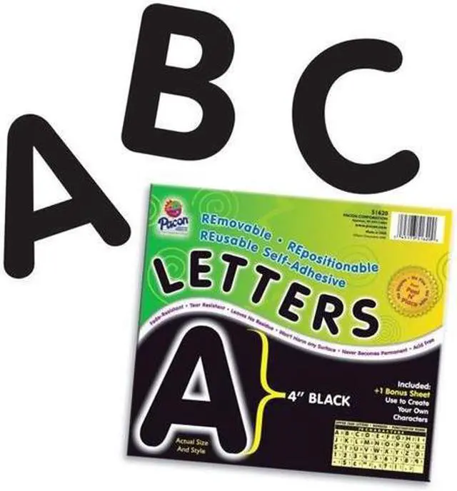 Alt view image 4 of 13 - Pacon Self-Adhesive Removable Letters