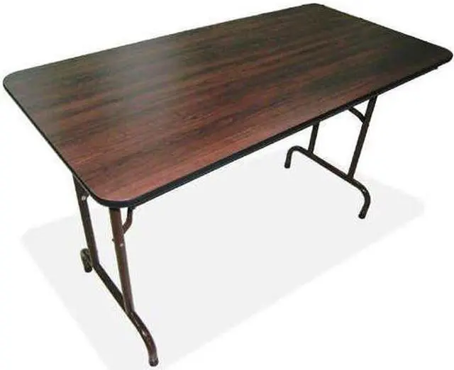 Alt view image 3 of 8 - Folding Table, 72"x30"x29", Mahogany