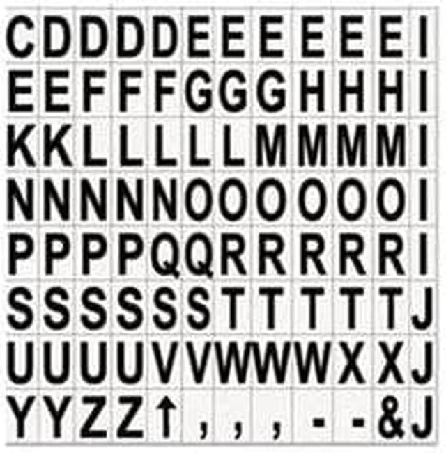 Alt view image 3 of 7 - Bi-silique Interchangeable Magnetic Board Accessories Letters Black 3/4"h KT2220