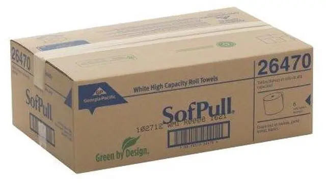 Main image of Georgia Pacific Professional Hardwound Roll Paper Towel Nonperforated 7.87 x 1000ft White 6 Rolls/Carton 26470
