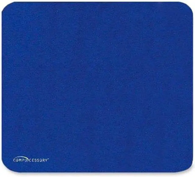 Alt view image 2 of 8 - Compucessory Economy Mouse Pad Nonskid Rubber Base 9-1/2"x8-1/2" Blue 23605